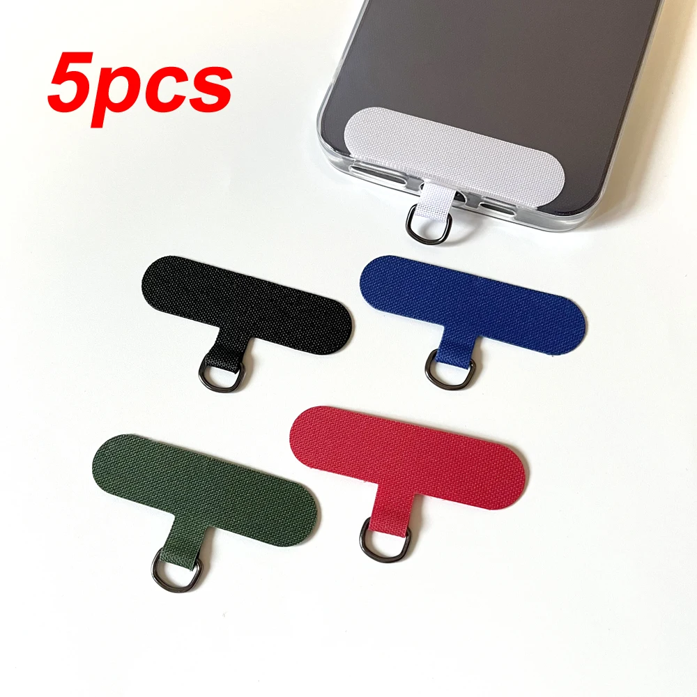 5Pcs Universal Mobile Phone Lanyard Strap Gasket Anti-lost Nylon Detachable Phone Hanging Cord Patch Sling Tether Pad