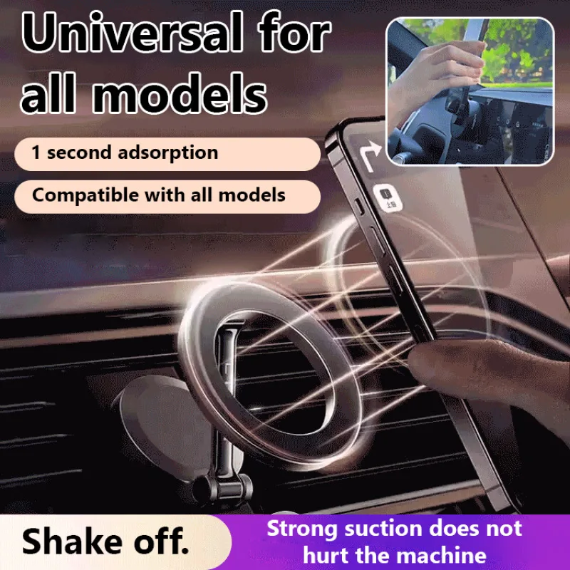 

Car zinc alloy strong magnetic suction folding dashboard cell phone holder