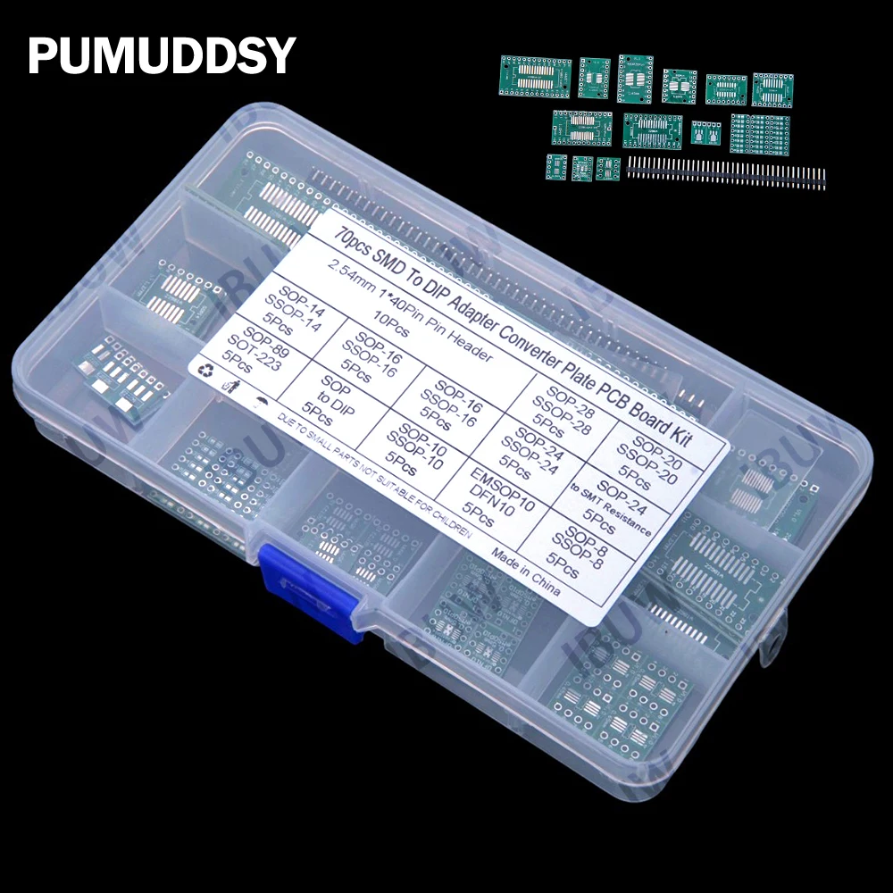 70PCS SMD to DIP SOP8 SOP28 SOP20 Adapter Converter Plate PCB Board kit SOP14 SOP16 SOP24 SOP28 SOP10 SOP
