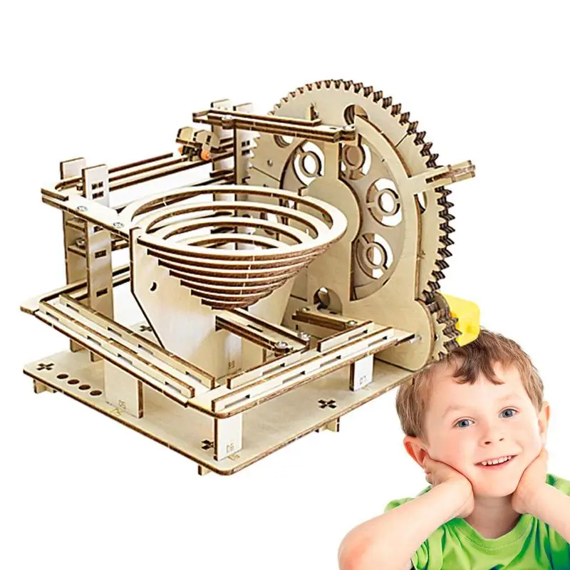 3D Mechanical Puzzles For Adults Mechanical Track Ball Game Kits For Adults Teens Assembled Toys Puzzle For Adults Teens Home