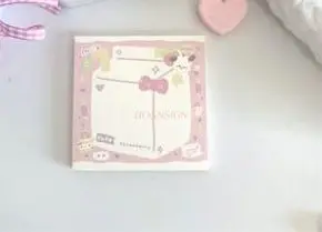 1book Cute Little Dog Simple Memo Book Ins Non Adhesive Tearable Message Notebook Student Account Material Book