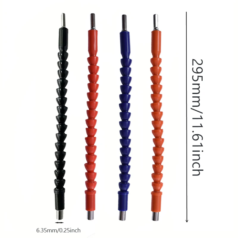 1 PC 295 มม.360 องศาไขควง BEND Universal ADAPTER EXTENSION Rod เจาะบิตเพลาแบบยืดหยุ่นไฟฟ้ามือเจาะเครื่องมือ