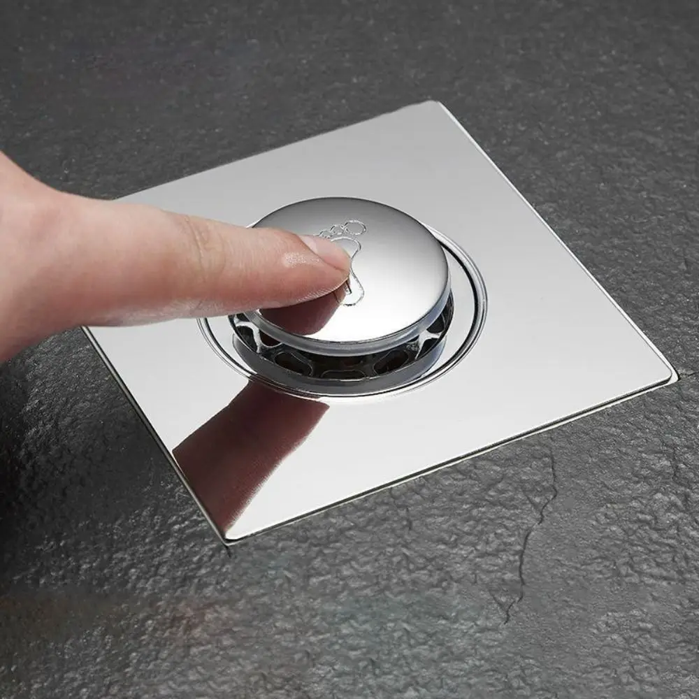 استنزاف أرضية الحمام العالمي من الفولاذ المقاوم للصدأ كذاب الأساسية تعمل بالقدم استنزاف مزيل الروائح الكريهة الصرف الصحافة نوع استنزاف