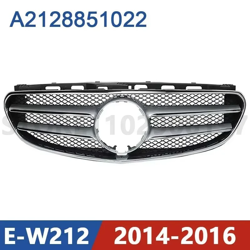 for 2014-2016 W212 Mercedes Benz E200 E220 E300 E320 E350 E400 E500 E63 AMG Front Bumper Radiator Grill A2128851022 2128851022