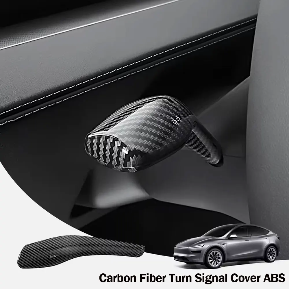 

Для Tesla Model YJuniper 2025 Model 3 Highland крышка указателя поворота из углеродного волокна ABS рулевой рычаг защитная ручка переключения передач