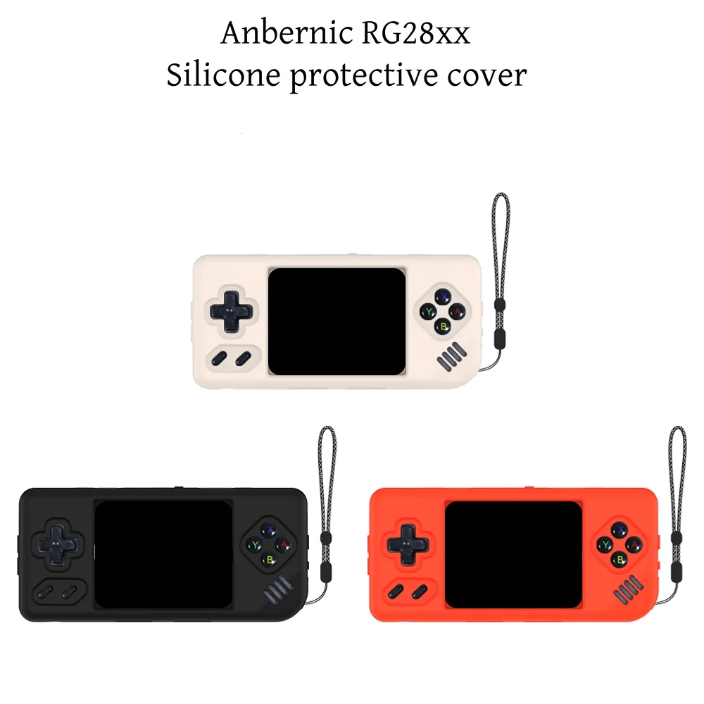 Protable Anbernic RG28XX Silicone Protective Cover ShockProof Waterproof RG28XX Game Console Case Shell Accessories Gifts