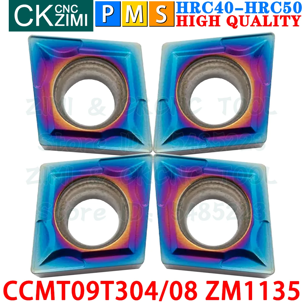 CCMT09T304 ZM1135 CCMT09T308 ZM1135 CCMT32.51 CCMT32.52 Sisipan Karbida Alat Sisipan Pembalik Internal Eksternal Alat Pemotong Bubut Logam CNC CCMT 09T3 CCMT09T3 Alat pertukangan