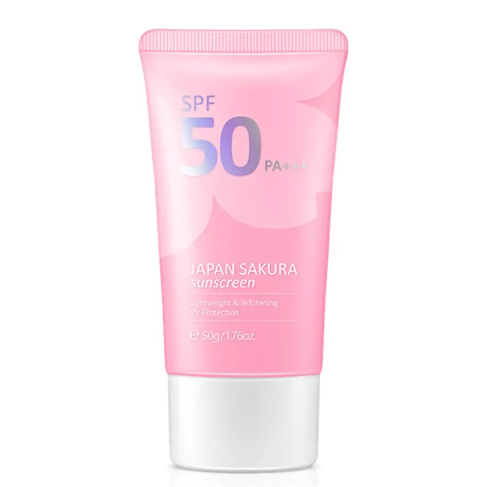 Protetor de Creme Protetor Solar SPF50, Gel Protetor Solar Facial, Loção Isolante, Branqueamento, Hidratante, Creme Facial Clareador, 50ml