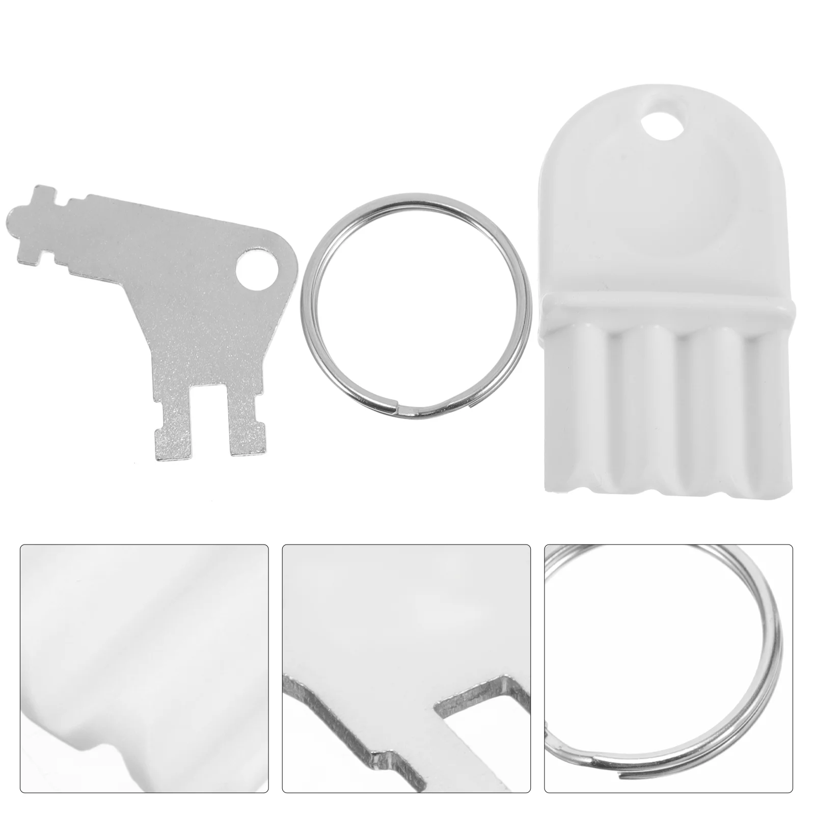 

2 Sets Pick up Paper Towel Dispenser Keys Toilet Tissue Metal Holder Replacement