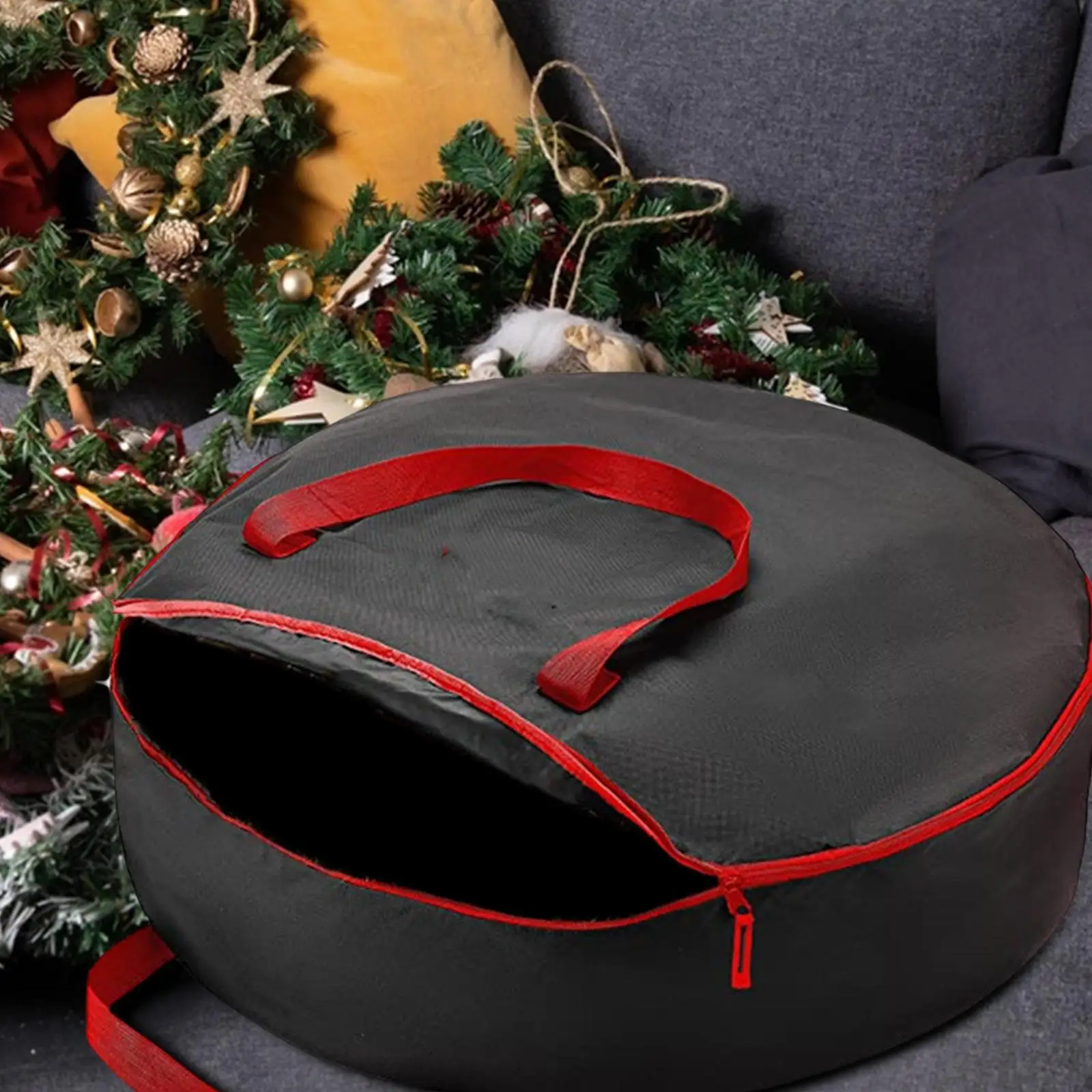 Portable Tree Storage Bag Wide Application And Big Opening Waterproof And Exquisite Craft Black 60x18cm