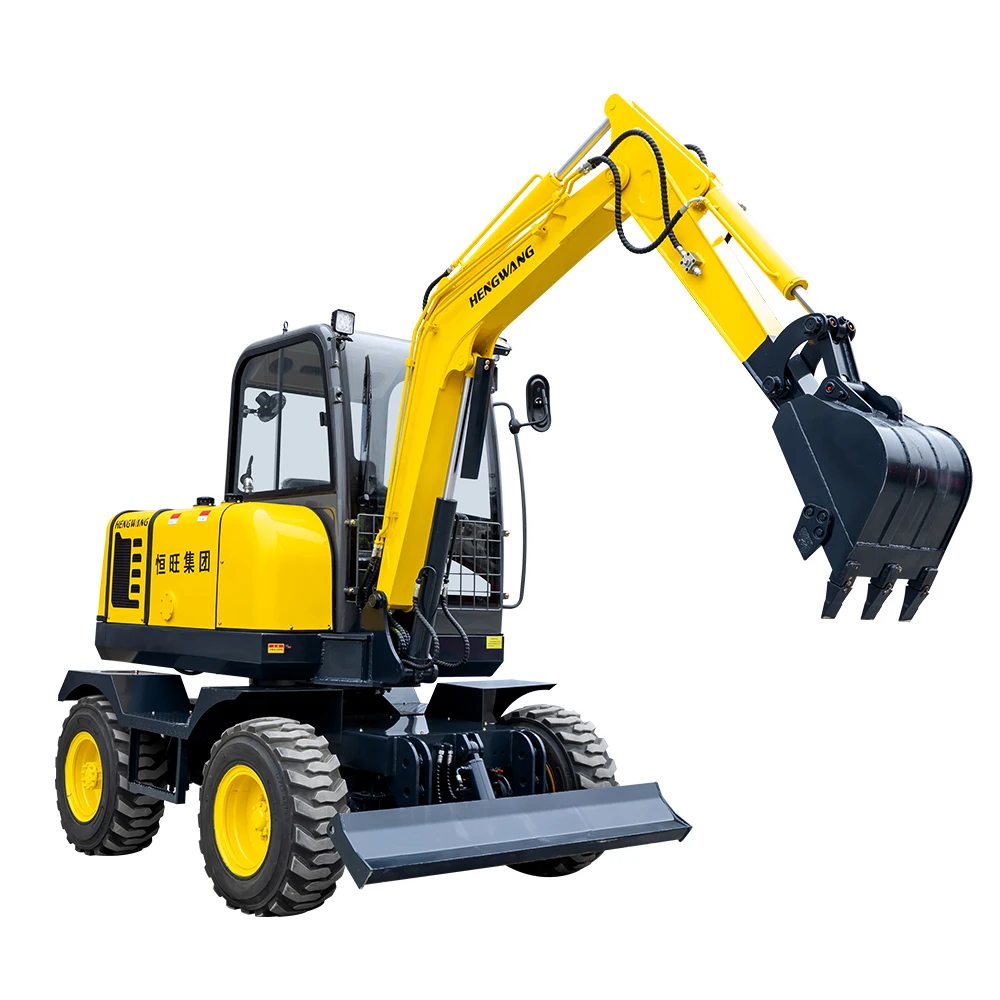 Customized HWL40 Wheel Excavator Agricultural Machinery Equipment Digger Engineering Construction Garden Road Tools