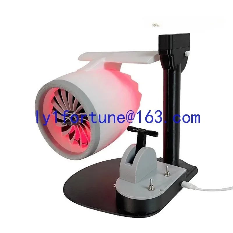 New desktop turbofan engine creative fan humidification spray with light turbofan