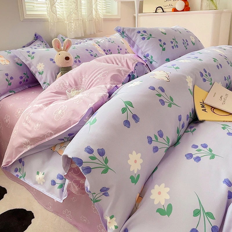 Catoon Bedding 150x200cm 180x220cm 200x230cm Comforter Cover Cute Duvet Covers for Girls Women Room Decor Soft Quilt Cover