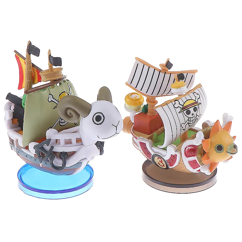 One Pieces Pirates Boat Going Merry/ Thousand Sunny Grand Pirate Ship Action Figure Cartoon Figure Collectible Model Toy