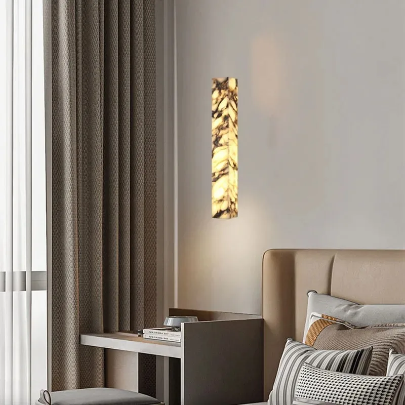 

French Style Marble Wall Lamps Led Living Room Bedroom Beside Dining Hall Study Hote Iron Art Atmosphere Decoration Wall Lights