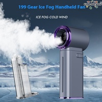 GF04 Handheld Fan 2025 New Humidifier Portable Air Cooler USB Rechargeable Mini Cooling Device For Home Office Outdoor HyperChil