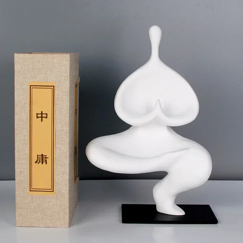 

Simple Modern Buddha Zen Yoga Sculpture Ornaments Room Decor Abstract Figure Resin Statue Porch Home Decoration Accessories Gift