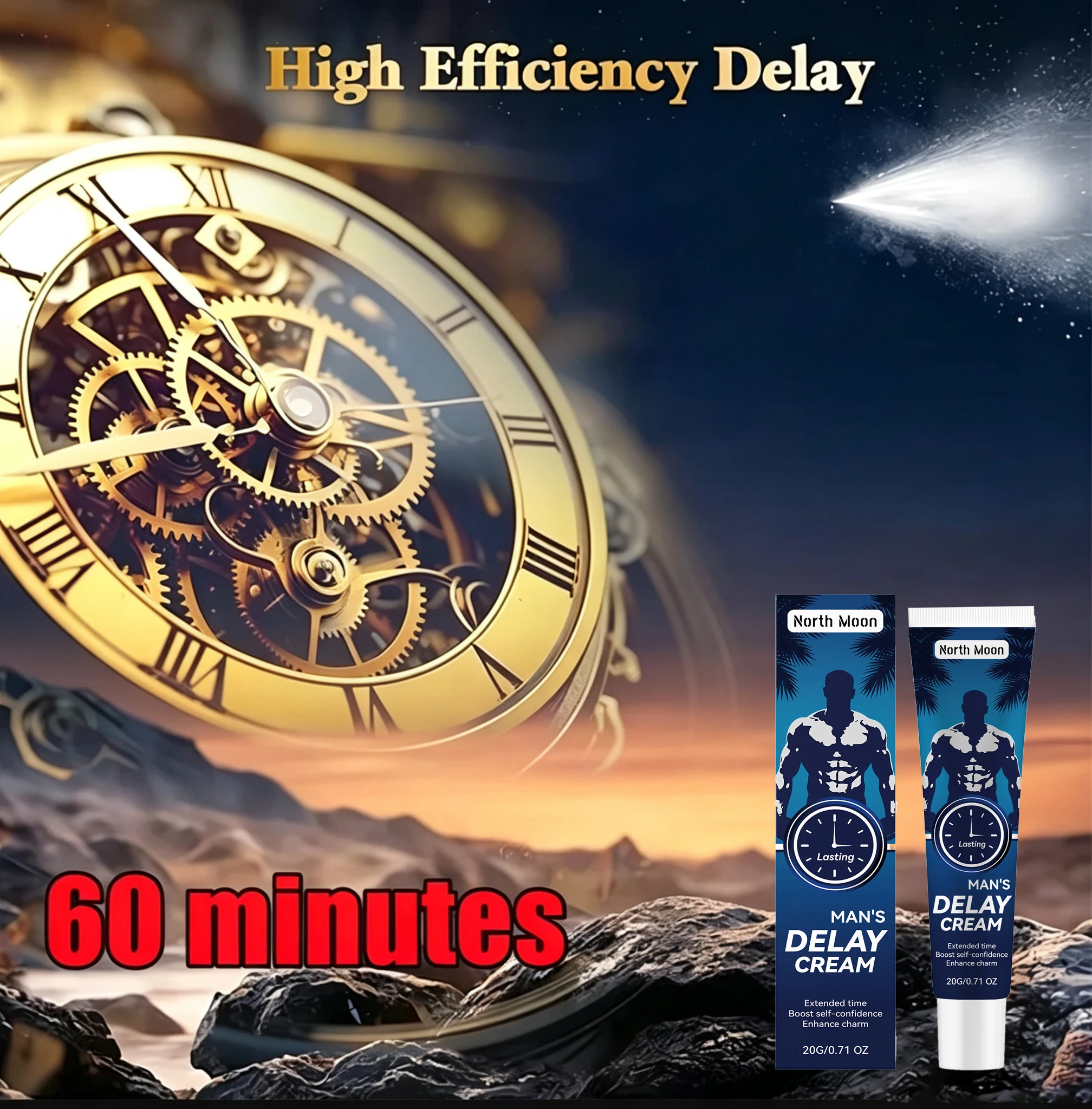 Men Delay Cream Delay Oil for Men, Male Lasting Oil, External Use, Fast Drying, Long Lasting, Non Numbing
