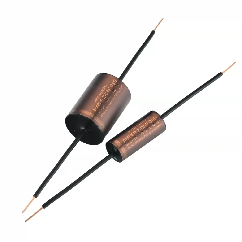 2PCS Free Shipping Denmark Jantzen Audio Amber z-Cap Pure Copper Foil Audio Coupling Capacitor AEAK