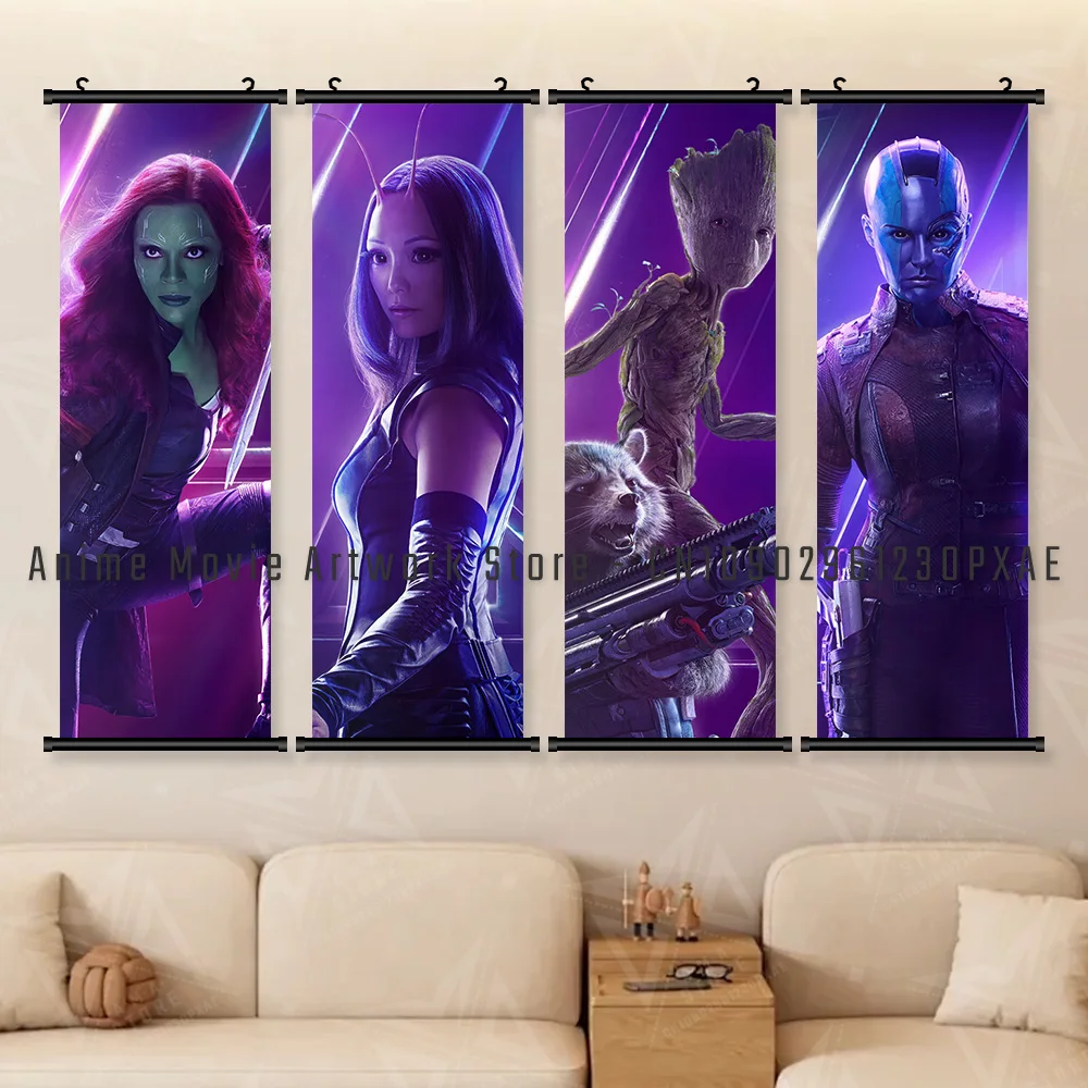 

Фильм Marvel Мстители Супергерой Команда Персонаж Плакат Настенное Искусство Холст Свитки Картина Печать Висячая Картина Украшение Дома