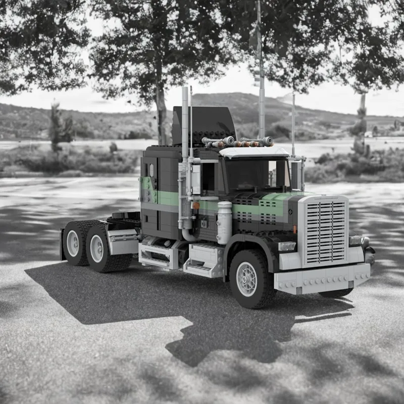 

2616 шт. классический американский грузовик Freightliner FLC Long Haul сверхмощный грузовик Moc DIY модель строительные блоки развивающие игрушки подарок