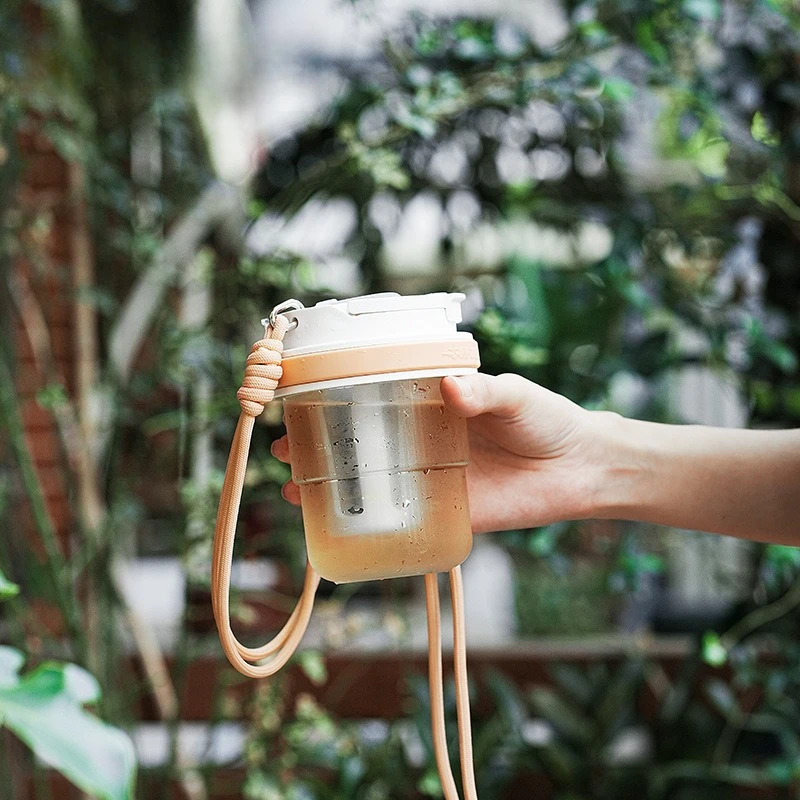 

530ml Multi-functional Modern Simplicity Portable Ice Cool Travel Cups High Appearance Level Cold Brew Car Cup Tritan Material