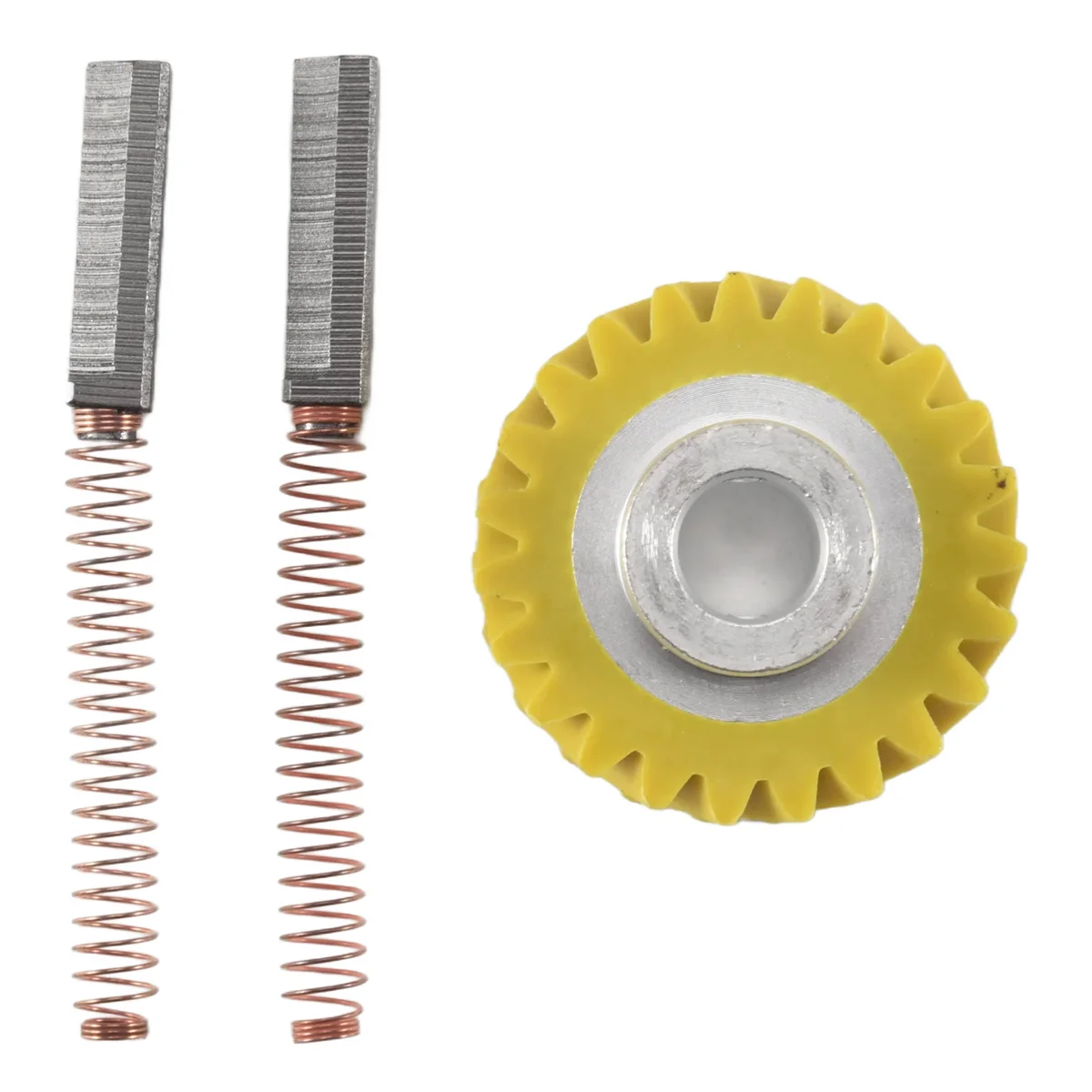 T80C W10112253 9706416 Motor Brush W10380496 4162897 Mixer Worm Drive Gear for Kitchenaid Stand & A Pair of Motor Brush