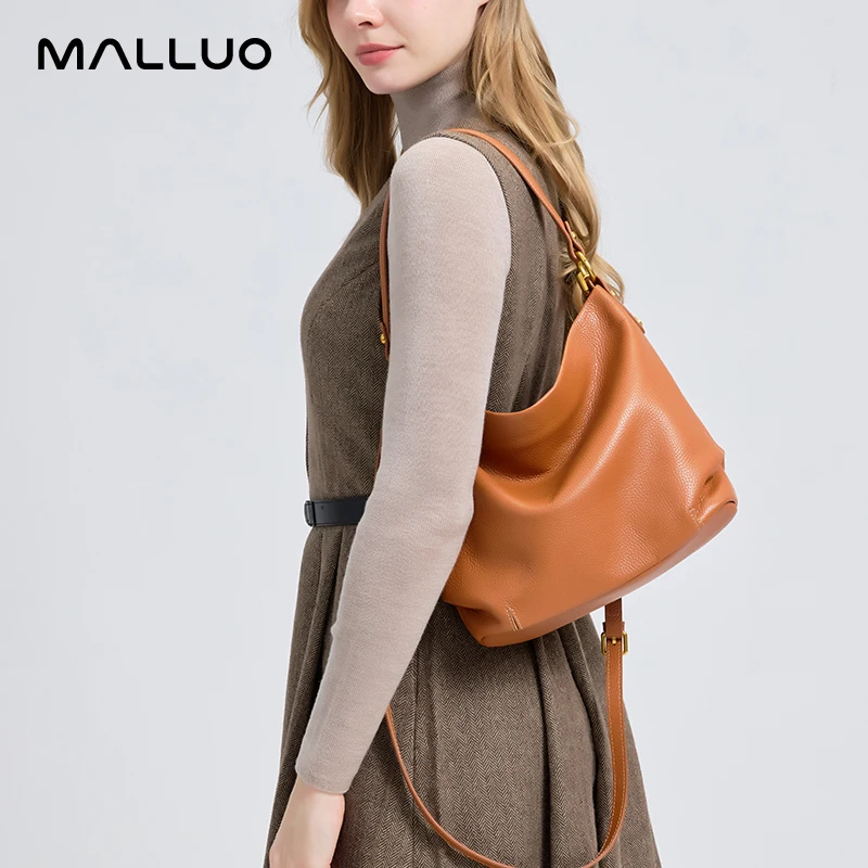 

Women's Real Cow Leather Crossbody Bags Female Retro Cowhide Large Capacity Underarm Shoulder Bag Ladies Luxury Designer Handbag