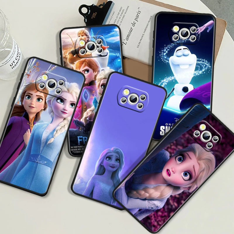 Cool Disney Frozen Elsa For Honor V20 10i 10X 9S 9X 9C 9A 8X 8C 8A 7S 7C 7A Magic 5 Lite Pro MAX Black Soft Phone Case