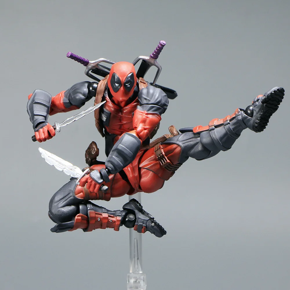 AMAZING YAMAGUCHI 15cm X-MAN DeadPool New 2.0 BJD Articulated Joints Moveable Action Figure Model Toys