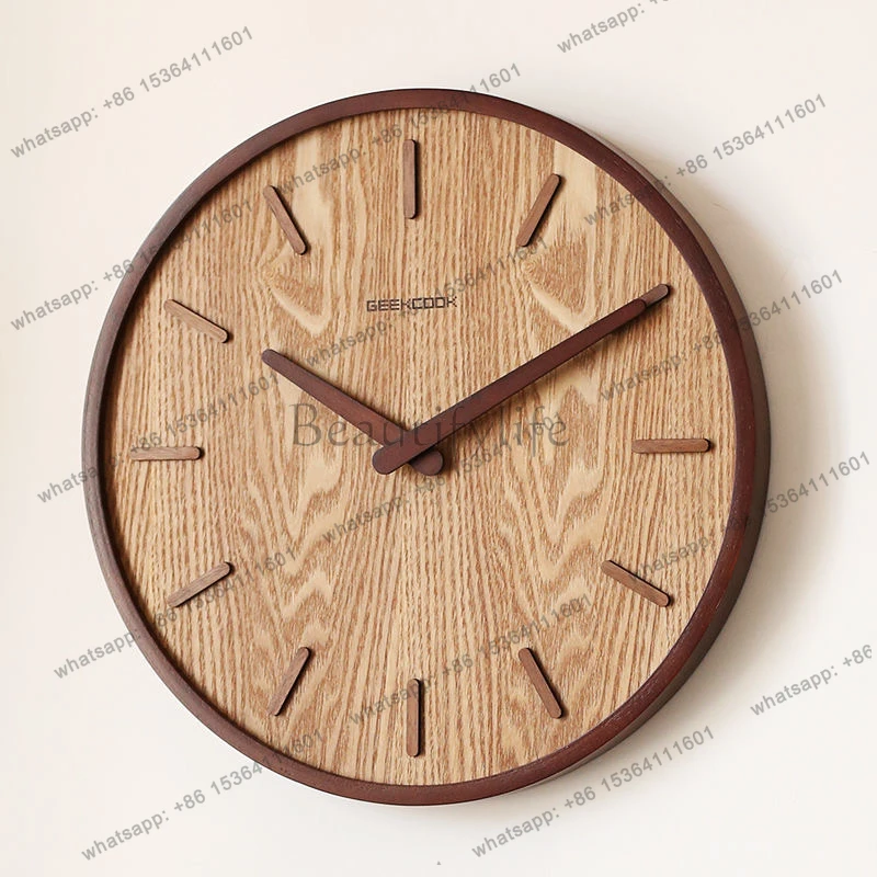Art Silent Wall Clock Japanese Light Luxury Aesthetic Simple Clock Wall Art Fashion Reloj De Pared Living Room Home Decoration