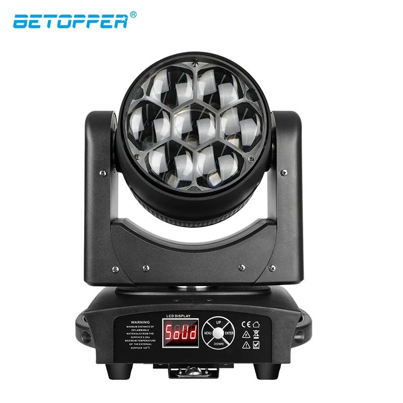 

Betopper 7*40W RGBW 4-IN-1 Moving Light Disco Lights Stage Lighting with DMX Controller Auto Sound for Disco DJ Bars LM0740