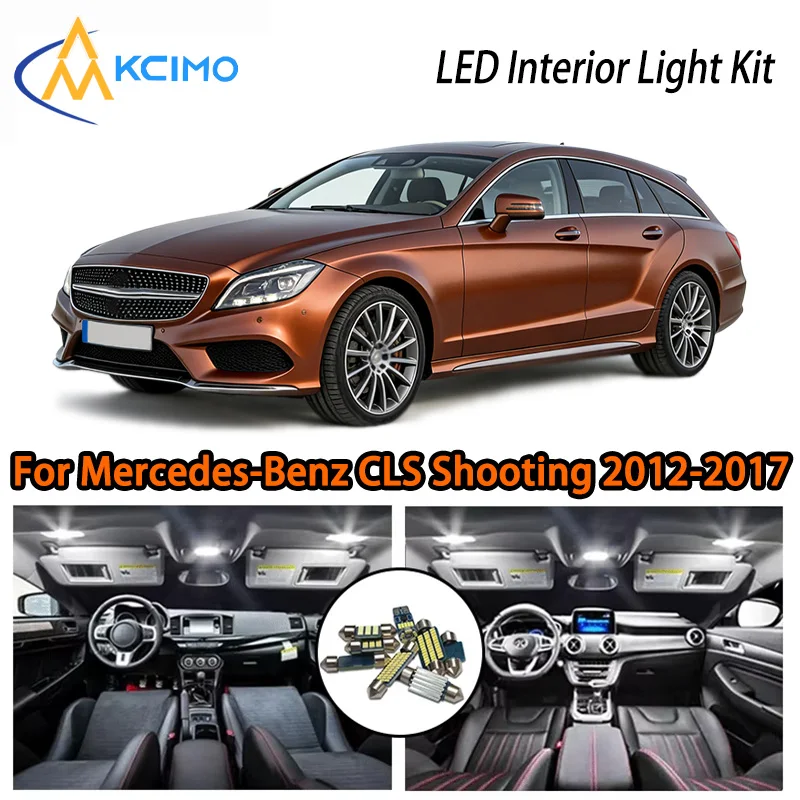 

KCIMO для съемного тормоза Mercedes-Benz CLS X218 2012-2017, комплект интерьера премиум-класса со светодиодной подсветкой - 2 цвета, быстрая установка