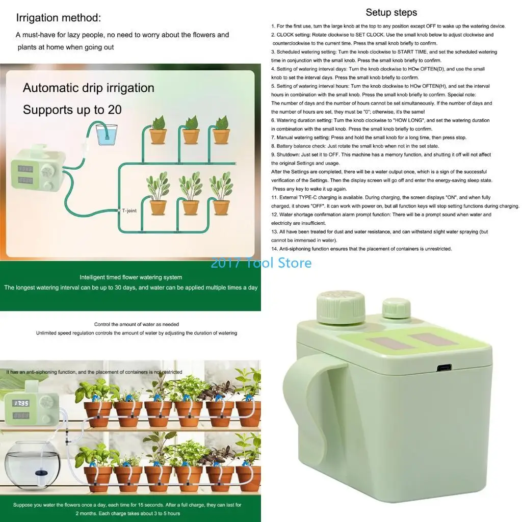 

K92A Convenient Outdoor Watering Timer for Lawns and Small Farms Garden Timer