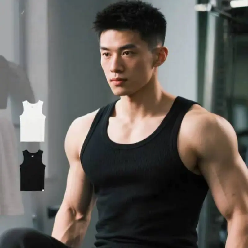 

Quick-Drying Mesh Hole Bodybuilding Fitness Muscle Sleeveless Men's Ice Silk Mesh Tank Tops Vest Breathable Male Mesh T Shirts