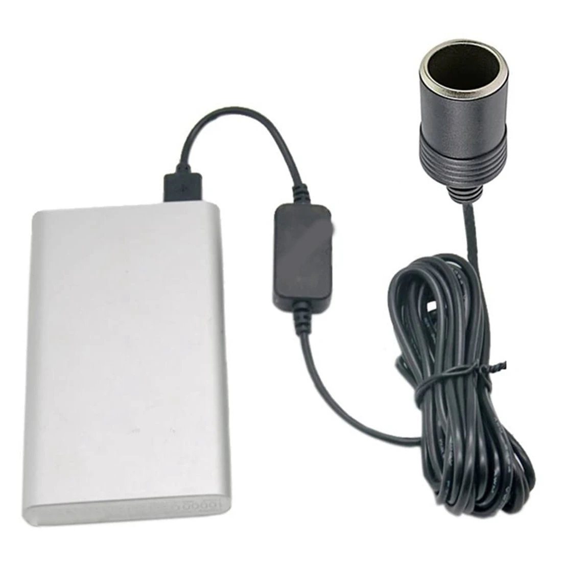 Fonte de Alimentação USB para Tacógrafo, Conversor 5V a 12V, Conversor USB para Isqueiro