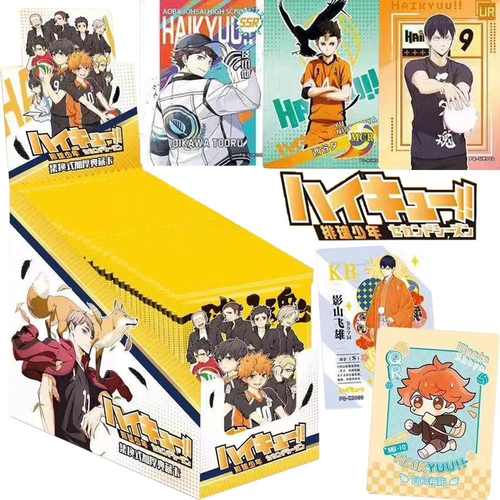 

Japanese Anime Haikyuu!! Collection Cards Hot Blooded Youth Hinata Shoyo Table Playing Game Trading Cards Children Birthday Gift