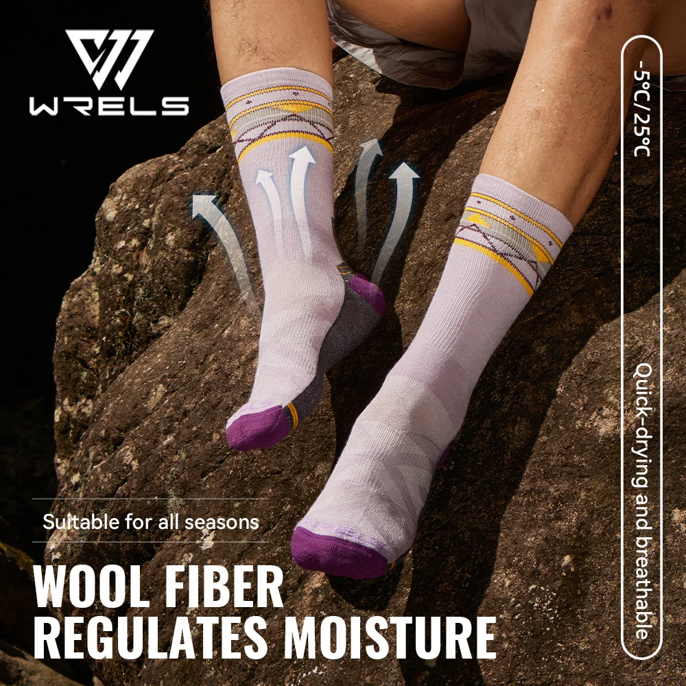 WRELS 1/2/3 Pairs Merino Wool - Wool Hiking Sock review and price