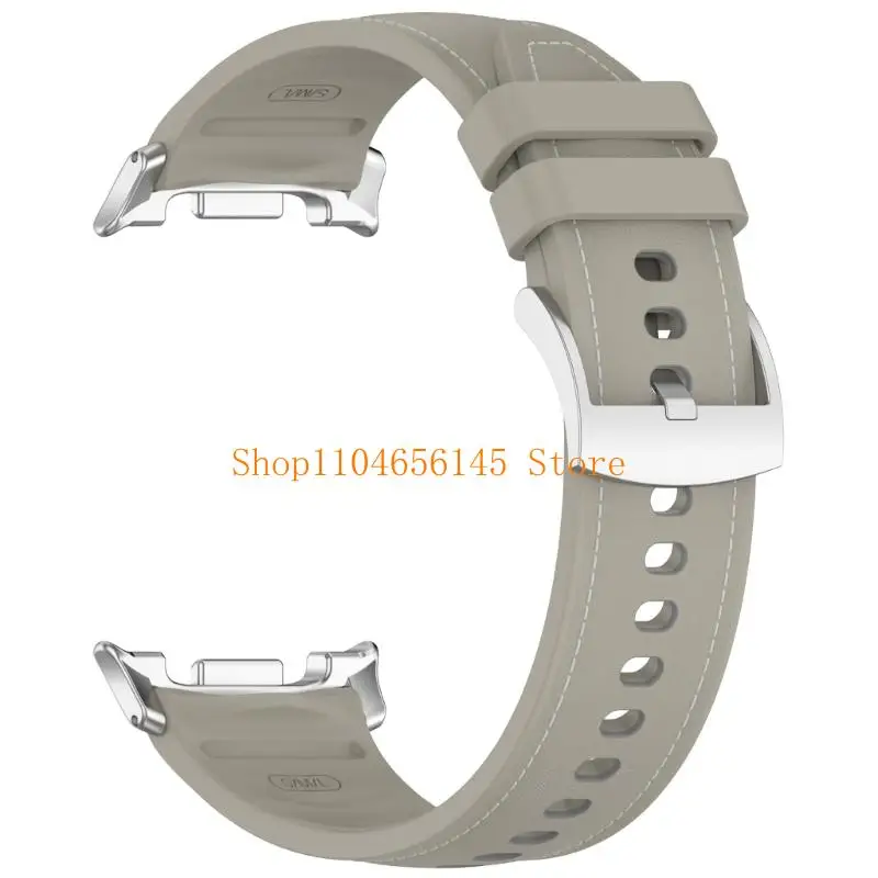 5asd Soft Silicone Leather Straps Breathable Comfortable Design For 40mm 44mm 46mm Smartwatches