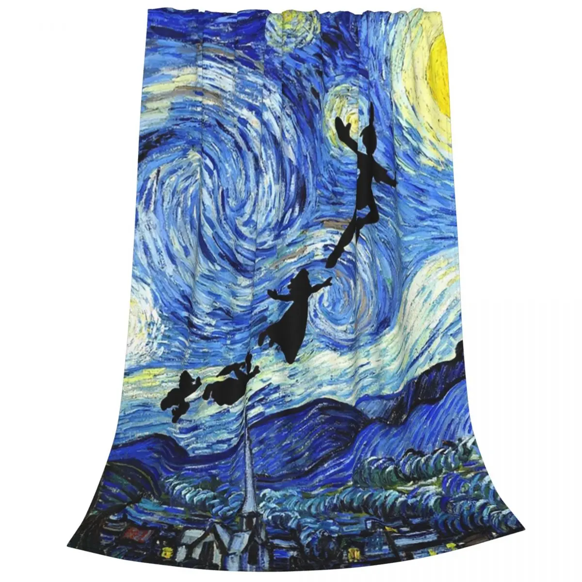 Peter Pan Starry Night Blanket Flannel Warm Sofa Throw Blankets For Couch Bedding Office Throws Bedspread Quilt