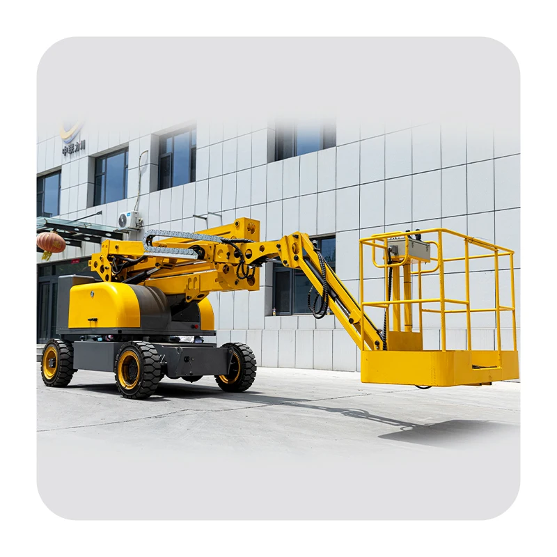 10m 12m 14m 16m Hydraulic Aerial Man Lift Towable Articulating Boom Lift Mobile Trailer Cherry Picker.