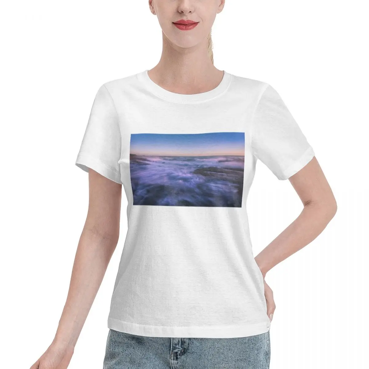 Custom Available Wave After Wave Women's T-shirt Casual Dating Aesthetic Women Top