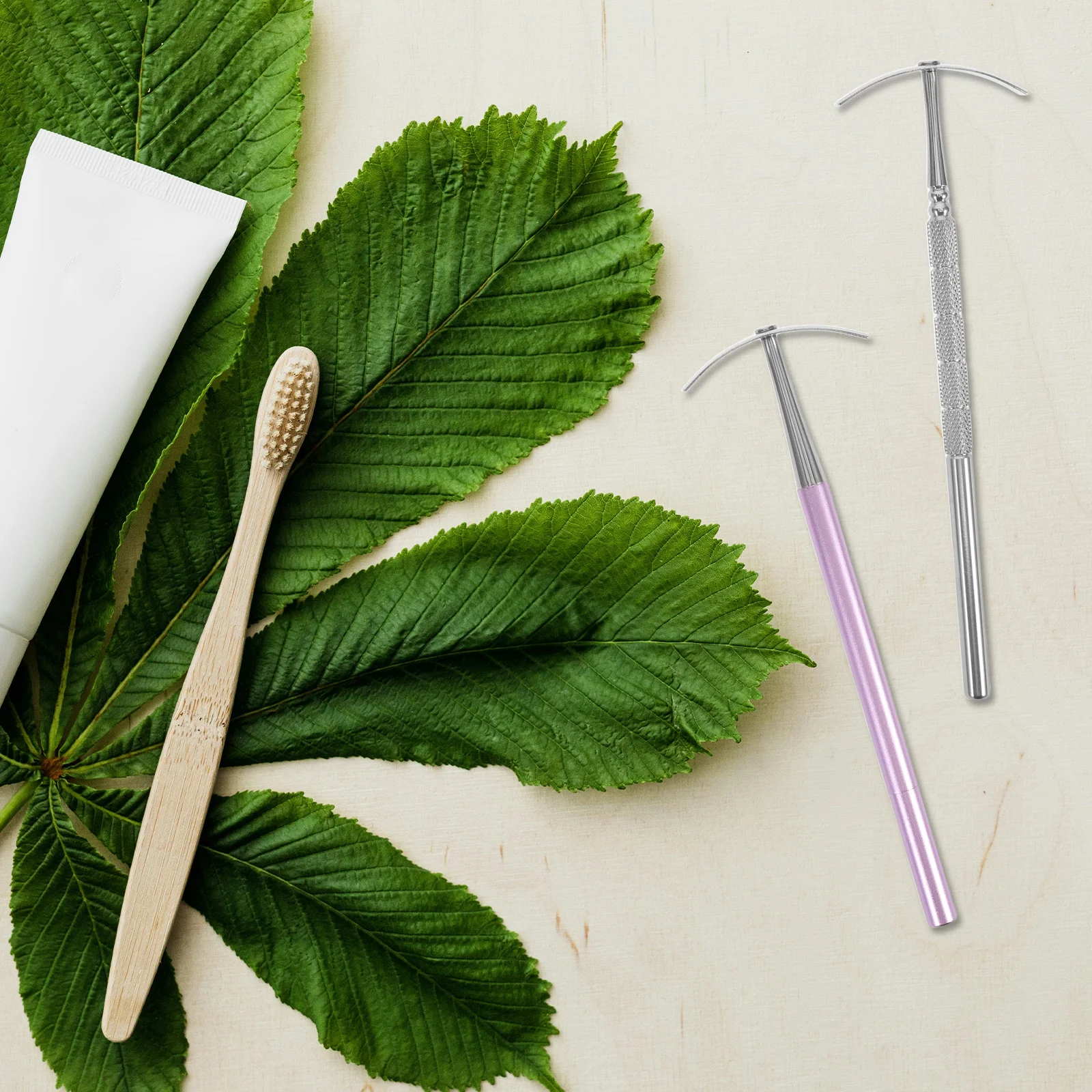 

1Set Stainless Steel Tongue Scraper Hidden Toothpick Oral Care Tool Deep Cleaning Fresh Breath Portable Travel Tongue Cleaner