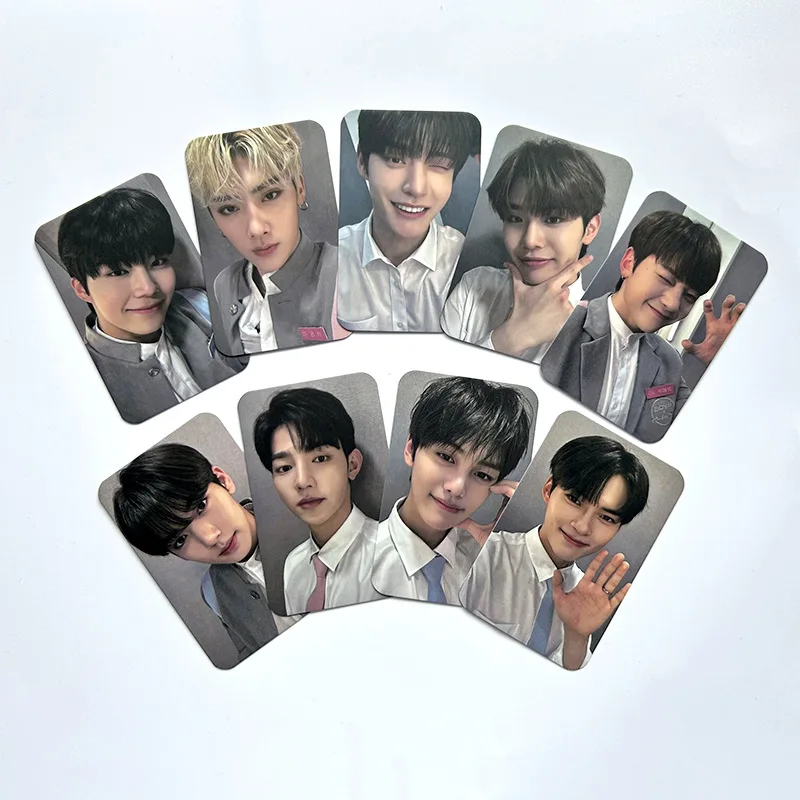 9pcs/set KPOP ZB1 ZEROBASEONE Selfie Photocards Boy Planet New Group Double-Sided LOMO Cards Ricky Fans Collections