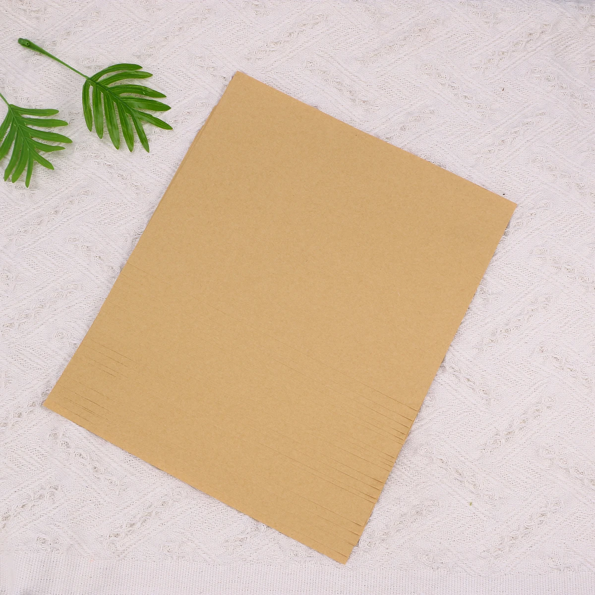 

100 Sheets Kraft Paper Corrugated Parchment Brown Decoupage Writing Stationery Letter