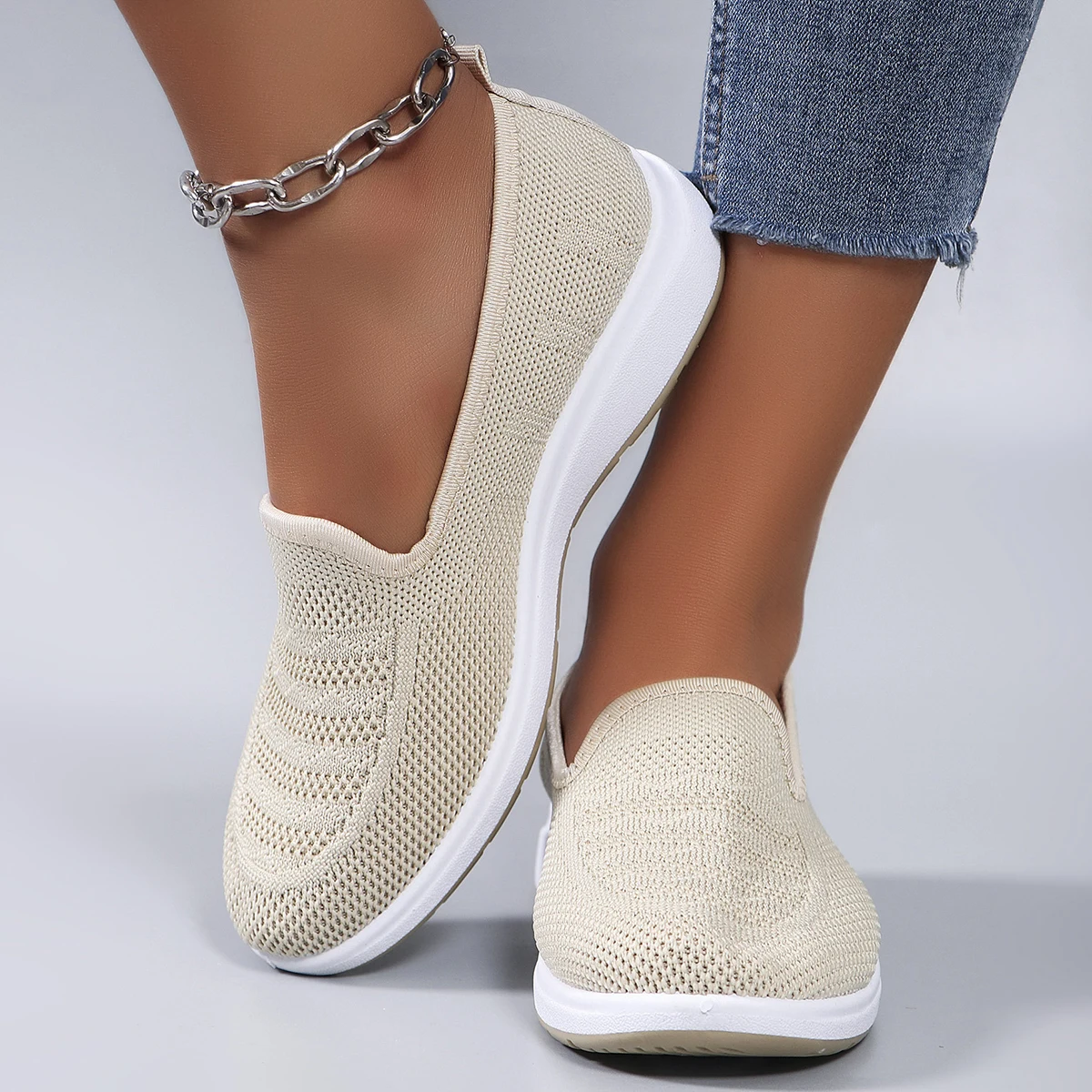 Scarpe sportive da donna nuove primaverili, alla moda, traspiranti, leggere, antiscivolo, resistenti all\'usura, scarpe sportive casual, scarpe basse