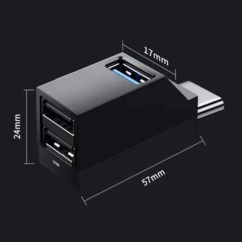 Pfeife Form Typ C Hub USB 3,0 2,0 aus USB-Kabel Splitter Disk Reader Daten übertragung erweitern Adapter Maus Tastatur Konverter – Detail 5