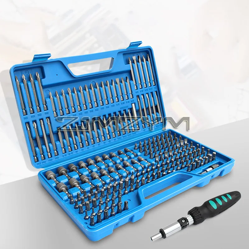 208PCS Screwdriver Bits Set Mini Screwdriver Chromium Vanadium Steel Bits Repairt Tools with Multiple Models of Screwdriver Bits