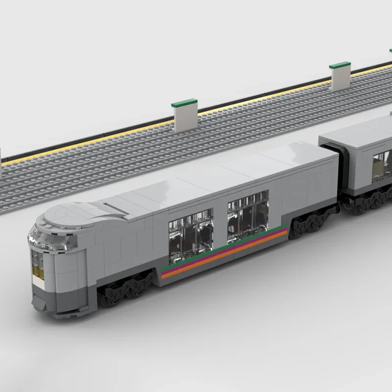 Bloques de construcción de la serie de trenes de ferrocarril Moc, modelo de tren expreso de uso múltiple, tecnología de construcción, juguete de bloques modulares, regalos de vacaciones