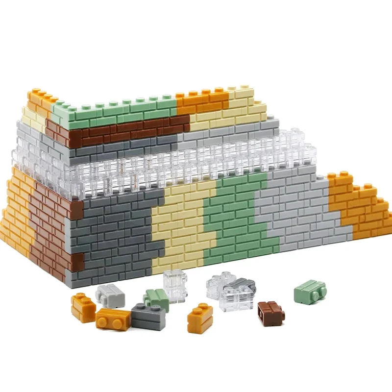 Marumine MOC Bricks 1x4 1x2 Wall Cube 15533 98283 2357 Houses Building Blocks Accessories Assembles Particles Compatible DIY Toy